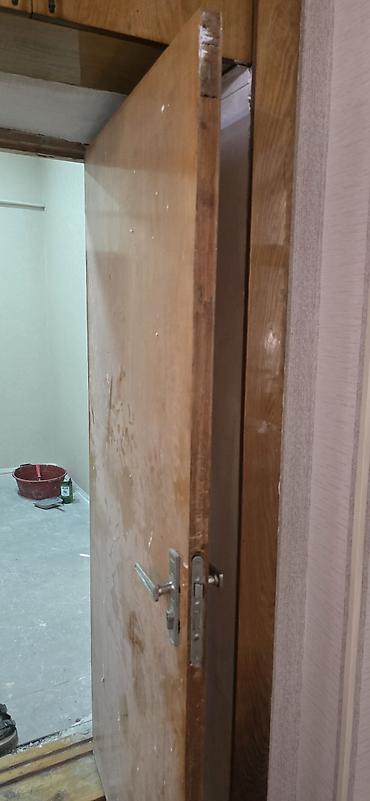 seyf qapilar ve darvazalar: Taxta otaq qapısı – komplekt - Material: ağac (şponlu/taxta lövhə) - — 2