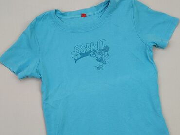 błękitny t shirty damskie: T-shirt, Esprit, S (EU 36), condition - Good