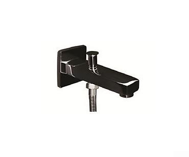 KAS 911.00.94-B1 – Qara kvadrat fiksatorlu ankastre hamam lüləyi 🟢