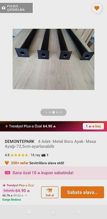 turbalar: Təcili satılır, qiymətdə razılaşmaq olar.Məhsul: DEMONTEPARK – Masa — 4