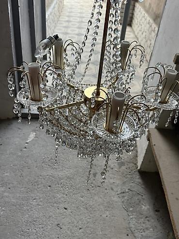 parda tül: Çılçıraq, 6 lampa, Metal — 3