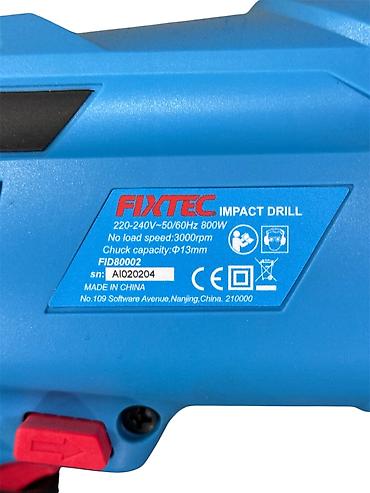 №: 15277 Məhsulun adı: Drel Fixtec 240V göy Brend: Fixtec Kateqoriya