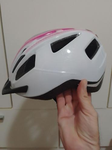 Oprema za bicikliste: Biciklistička kaciga S/M 54-59 – bela sa pink detaljima - Tip — 7