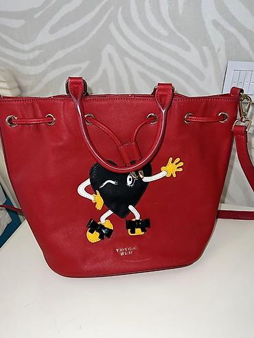 Çantalar: Tosca Blu qadın çantası - Rəng: parlaq qırmızı - Material: saffiano — 1
