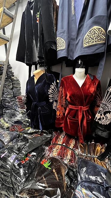 пояс для кимоно купить: Женские велюровые жакеты-кимоно с поясом Размер: 46/56 - Материал — 2
