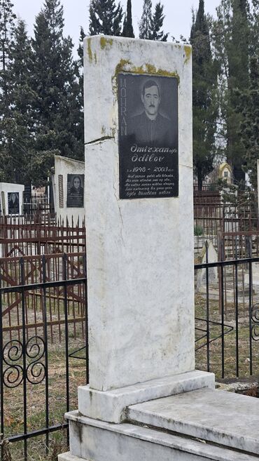 Başqa xidmətlər: Məzar üstü başdaşı,heykəllərin,3D şəkillərin,həmçinin qəbir ətrafı — 27