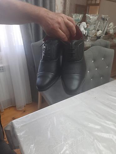 kişi ucun dəri şap şaplar: Tuflilər, Ölçü: 43, rəng - Qara, Yeni — 4