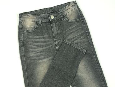 jeansy w krowie łaty: Jeans, Shein, 10 years, 140, condition - Perfect