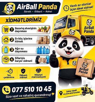 Услуги: AirBall Panda – sürətli, etibarlı və rahat daşınma xidməti Xidmətlər — 1