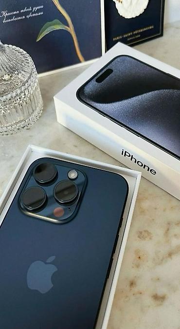 i̇phone 15 plus: IPhone 15 Pro, Blue Titanium, Face ID — 2