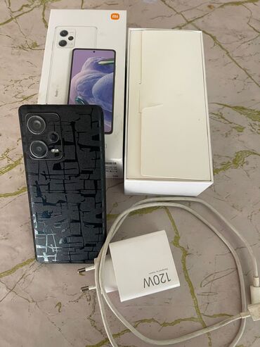 sac qurudan fen: Redmi Note 12 Pro, 256 GB, rəng - Qara, Barmaq izi, İki sim kartlı, Face ID