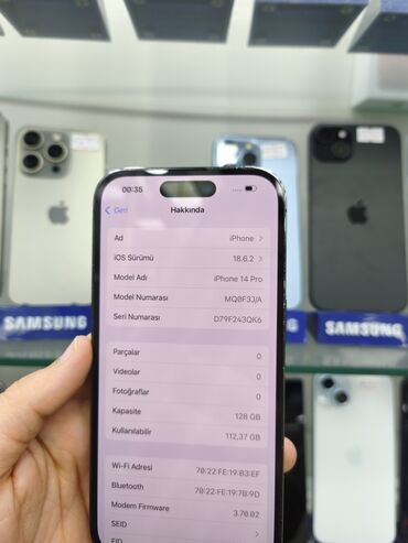 Apple iPhone: IPhone 14 Pro, 128 GB, Deep Purple, Face ID — 11