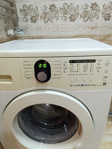 işlenmiş paltaryuyan maşinlar: Стиральная машина Samsung, 6 кг, Б/у, Автомат, Без сушки, Самовывоз