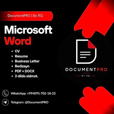 editor: DocumentPRO | By RQ — Microsoft Word sənədlərinin peşəkar hazırlanması — 1
