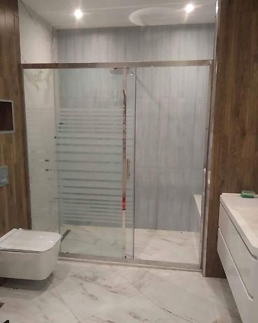 Duş kabinaları, arakəsmələr: Yeni Üstü açıq kabina, Düzbucaqlı, Ödənişli çatdırılma — 19