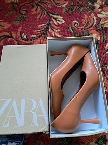 обувь для спорта: Туфли, 38, Zara, Новый, цвет - Коричневый — 2