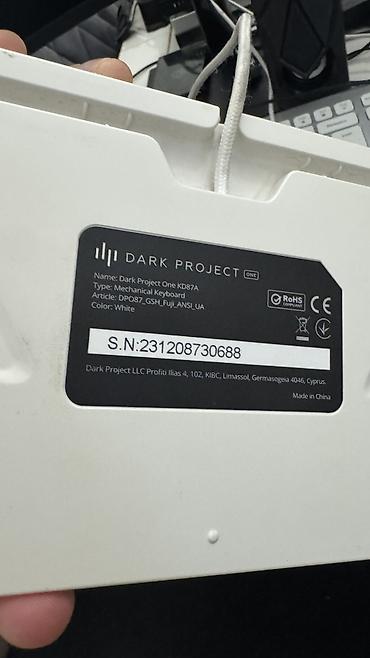 rtx 5060 ti komputer: Dark Project One KD87A mexaniki klaviatura - Model: Dark Project One — 3