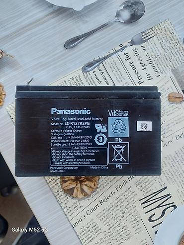 kia rio starter: Panasonic LC-R127R2PG qurğuşun-turşulu VRLA akkumulyator - Növ: Valve — 1