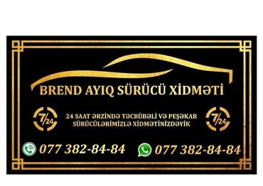 ayiq surucu isi v Azərbaycan | Taksi sürücüləri: | 2 oturacaq