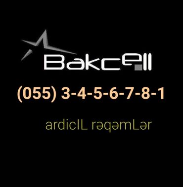 bakcell nömrə aktiv etmək: Номер: ( 055 ) ( 3456781 ), Новый