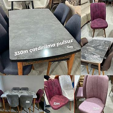 Masa və oturacaq dəstləri: Mətbəx üçün, Yeni, Açılan, Dördbucaq masa, 4 stul -da lalafo.az — 6 Masa və oturacaq dəstləri: Mətbəx üçün, Yeni, Açılan, Dördbucaq masa, 4 stul — 6