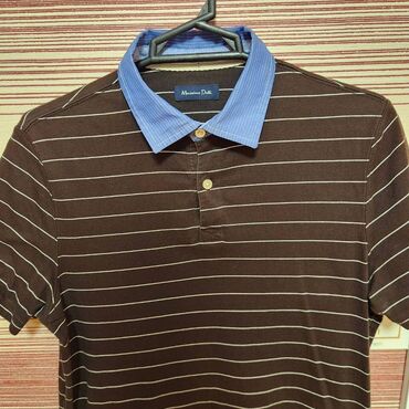 qisa qol koynekler: Massimo Dutti brendinin orijinal polosu. M ölçü. Üzərində heç bir