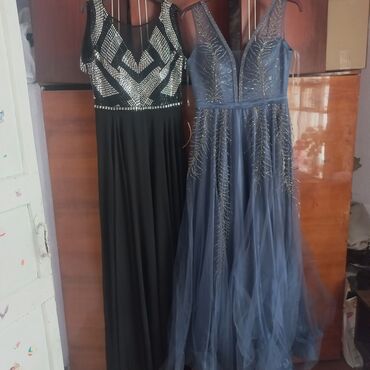 ange dress: Вечернее платье, Пышное, Длинная модель, Шифон, Без рукавов, Стразы, Камни, Открытая спина, XL (EU 42)