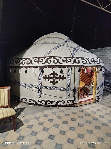 Аренда юрт: Аренда юрты, Каркас Деревянный, 65 баш, С полом, Самовар, Стол — 15