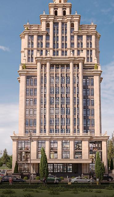 Продажа квартир: 1 комната, 41 м², Золотой квадрат Элитка, 17 этаж, ПСО (под самоотделку) — 2
