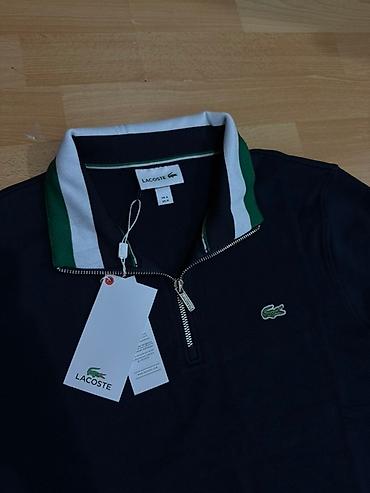 полузамок: Мужская толстовка, S, M, L, Lacoste, Новый, цвет - Синий, Самовывоз — 2