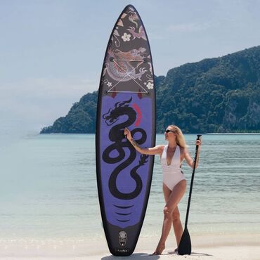 прес бодборшик: Sup board от бренда Funwater - Dragon - яркая надувная сап доска