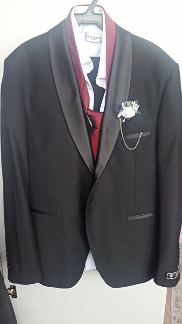 турецкие костюмы мужские: Костюм 5XL (EU 50), цвет - Черный
