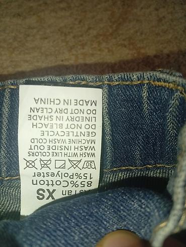 cins walvar: XS ölçü denim şalvar - Material: 85% pambıq, 15% poliester - Rəng — 3