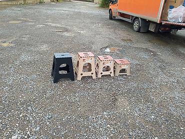 bag stullari: Qatlanabilən plastik taburet/oturacaq — müxtəlif ölçülərdə - — 2