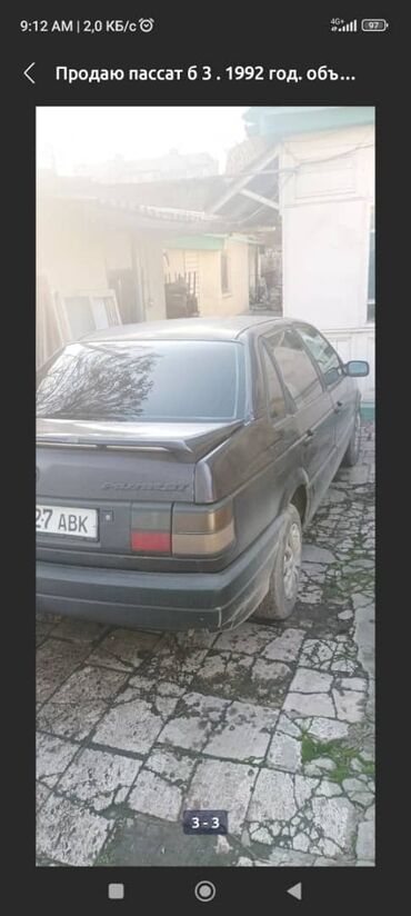 Volkswagen Passat: 1992 г., 2 л, Механика, Бензин, Седан