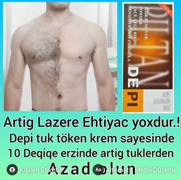 arzu medalyonu v Azərbaycan | Kitablar, jurnallar, CD, DVD: Depi Tük tökən toz. 5 deqiqe erzinde arzu olunmaz tüklerden azad