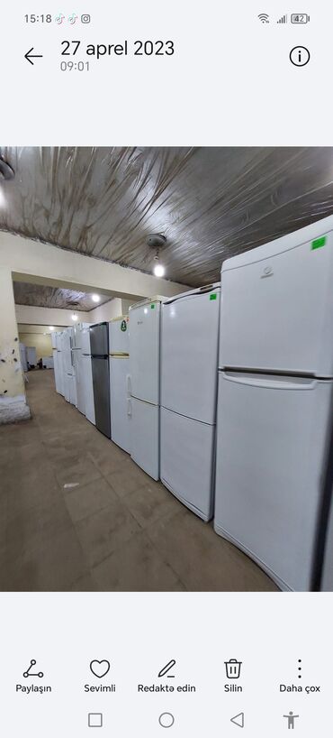 Soyuducular: 2 qapılı Indesit Soyuducu Satılır