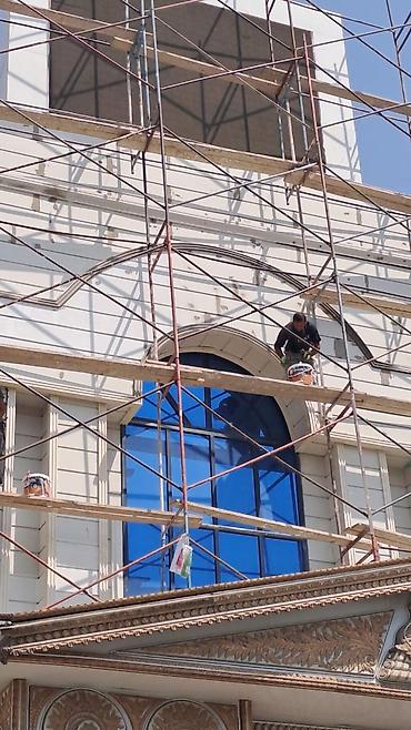 Fasad işləri: Fasad işləri – dekorativ suvaq və poliuretan/penoplast profilərin — 1