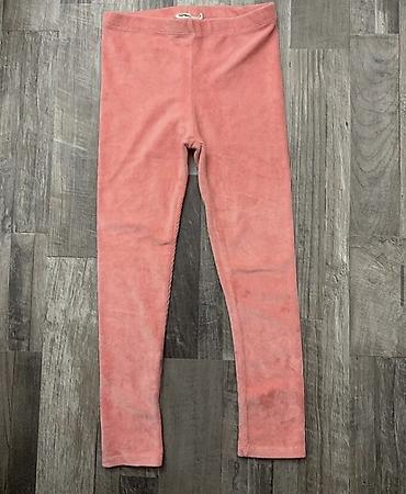 Cinslər və şalvarlar: Qız üçün məxməri leggings - Rəng: toz çəhrayı - Parça: yumşaq — 1