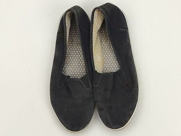 spodnie chinosy damskie czarne: Flat shoes for women, 42, condition - Fair