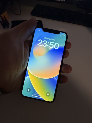 Apple iPhone: IPhone X, 256 GB, Qara, Face ID, Sənədlərlə
