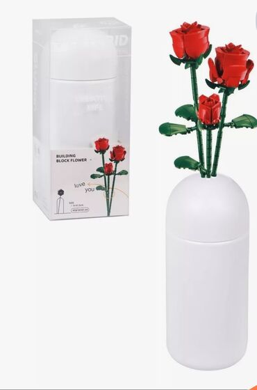 Игрушки: Лего букет цветов с вазой (Розы, Пионы) отличный подарок для