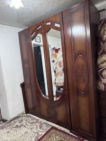 Спальные гарнитуры: Спальный гарнитур, Двуспальная кровать, Дерево, цвет - Коричневый — 6