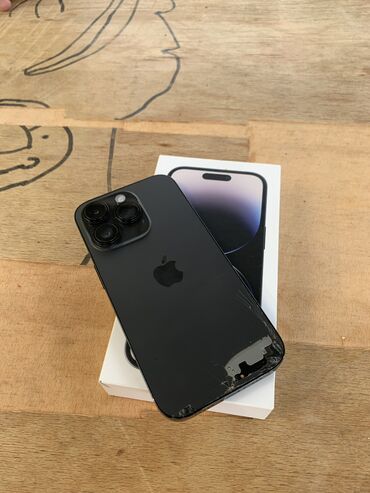 lemfo lem t: IPhone 14 Pro, 256 GB, Matte Space Gray, Qırıq, Simsiz şarj, Face ID