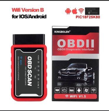 авто блютуз: Адаптер ELM327 OBD2. Марка Kingbolen. Оригинал. Чип 25к80. Версия 1.5