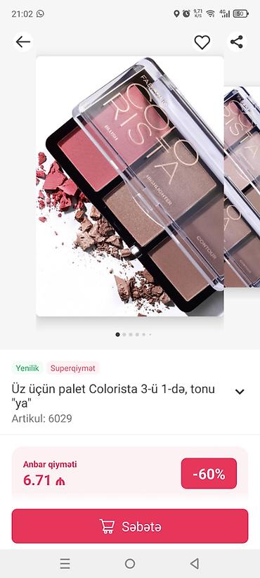 Digər kosmetika: Faberlik məhsulları endirimli qiymətə. Metro daxili çatdırılma -da lalafo.az — 16 Digər kosmetika: Faberlik məhsulları endirimli qiymətə. Metro daxili çatdırılma — 16