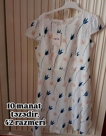 donlar per page 40: Məhsul: Qadın geyimləri – 42 ölçü 1) Ağ çiçək naxışlı don - Brend — 1