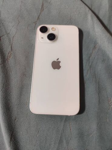 швейная машина сатылат: IPhone 13 mini, Колдонулган, 128 ГБ, Ак, Заряддоочу түзүлүш, Коргоочу айнек, Каптама, 82 %