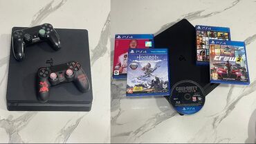 black russia: PlayStation 4 slim 500gb В хорошем состояние не шумитвсе шнуры