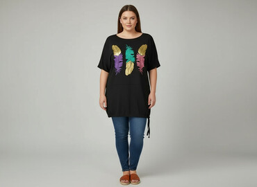 elegancka tunika plus size: Туніка жіноча, розмір XL